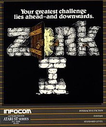 Image of Zork I game box cover via Wikipedia